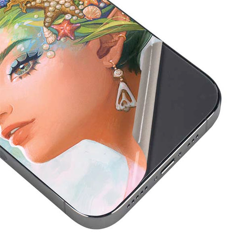 Mermaid with Sea Stars in Her Hair by Ivy Dolamore iPhone 16e Skin